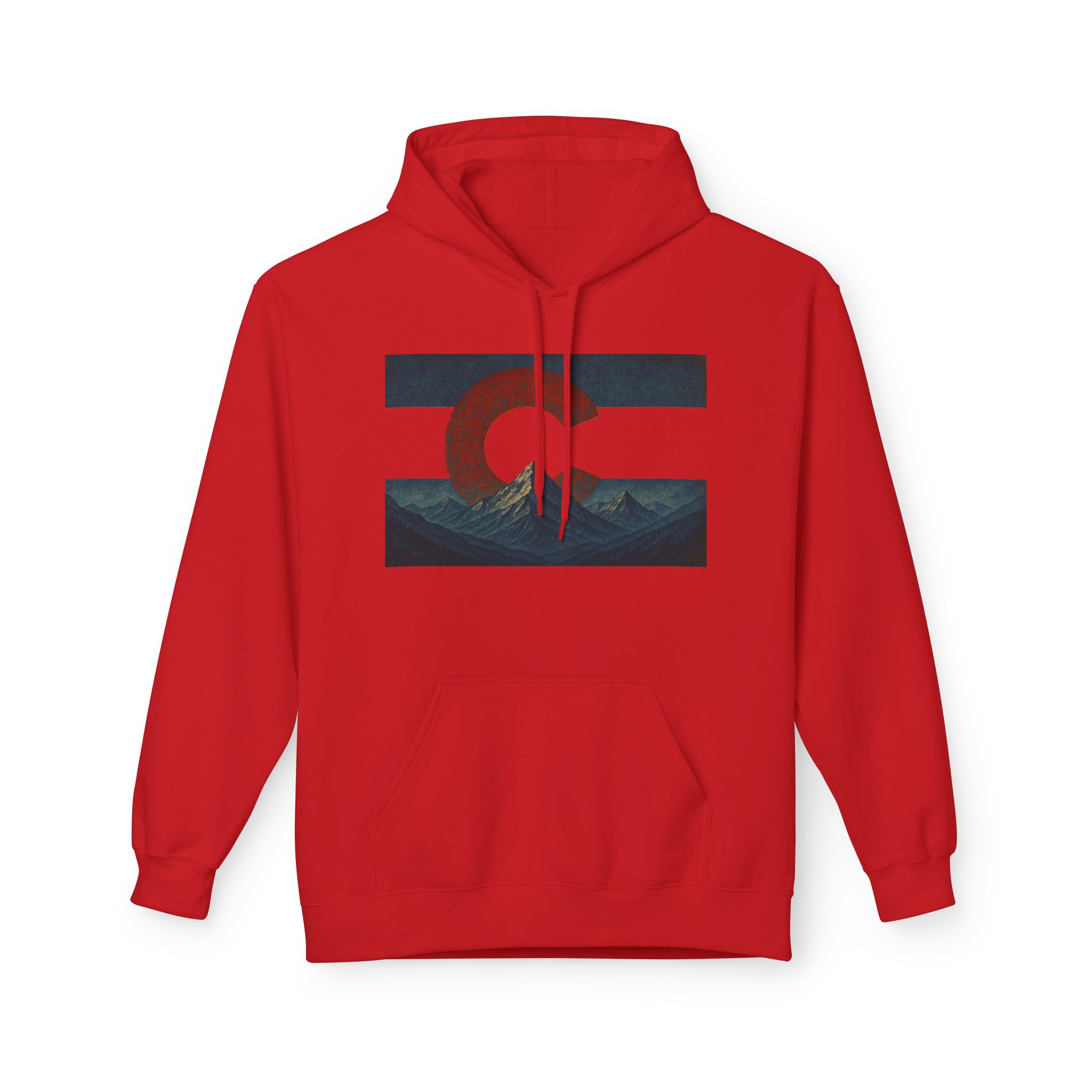 Colorado Flag Distressed Hoodie - Colorado Collection - Destination Unknown - Image 62