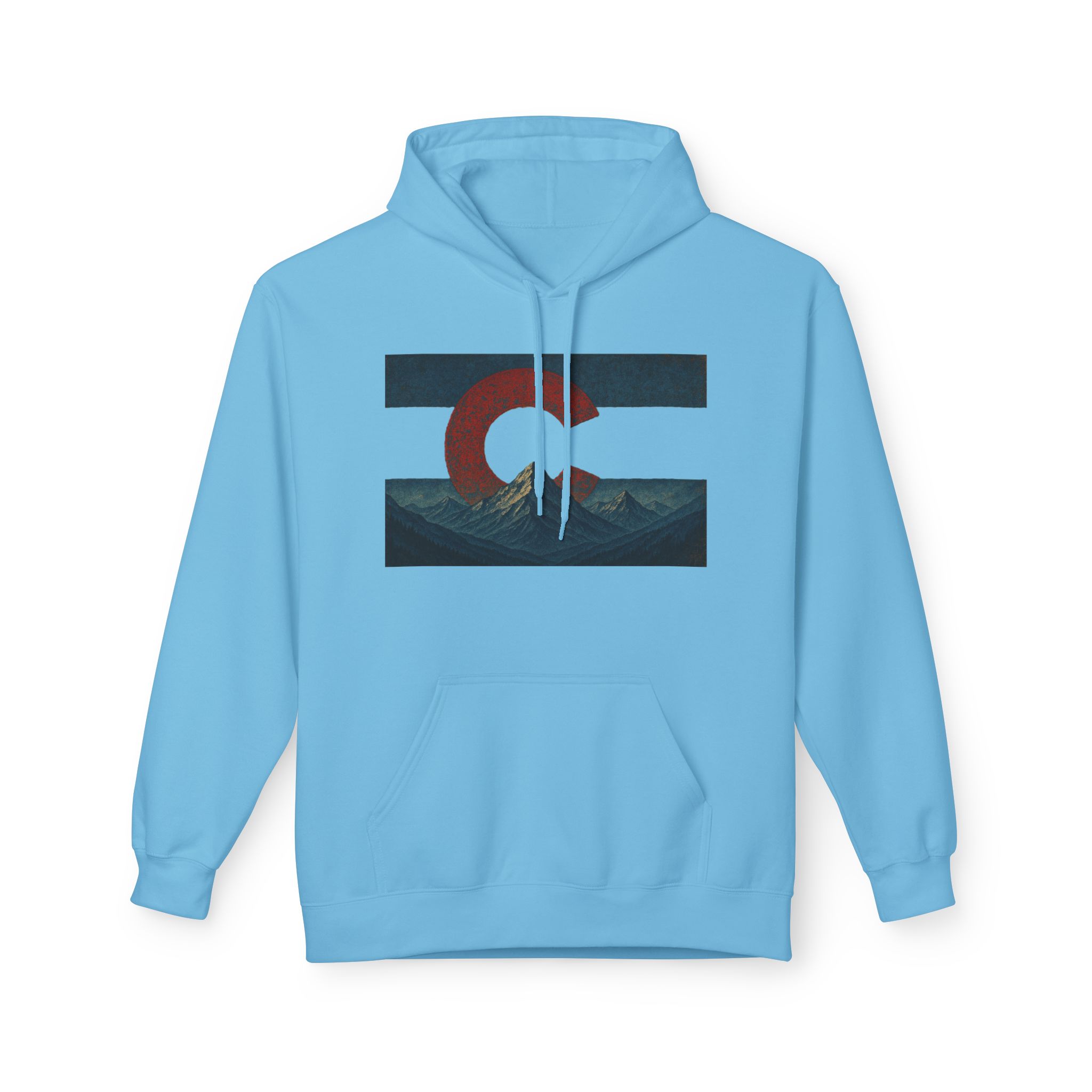Colorado Flag Distressed Hoodie - Colorado Collection - Destination Unknown - Image 26