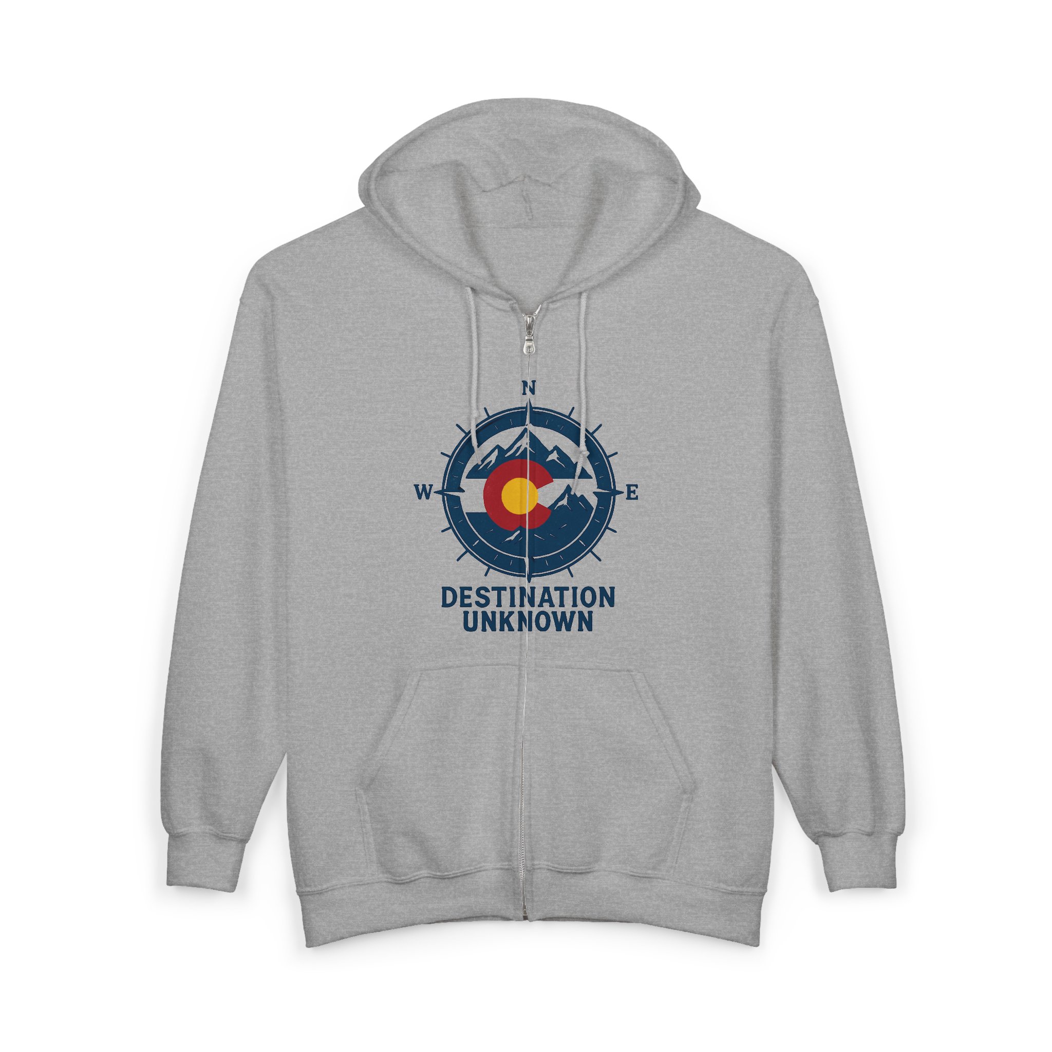 Destination Unknown Colorado Full Zip Hoodie - Colorado Collection - Destination Unknown - Image 4
