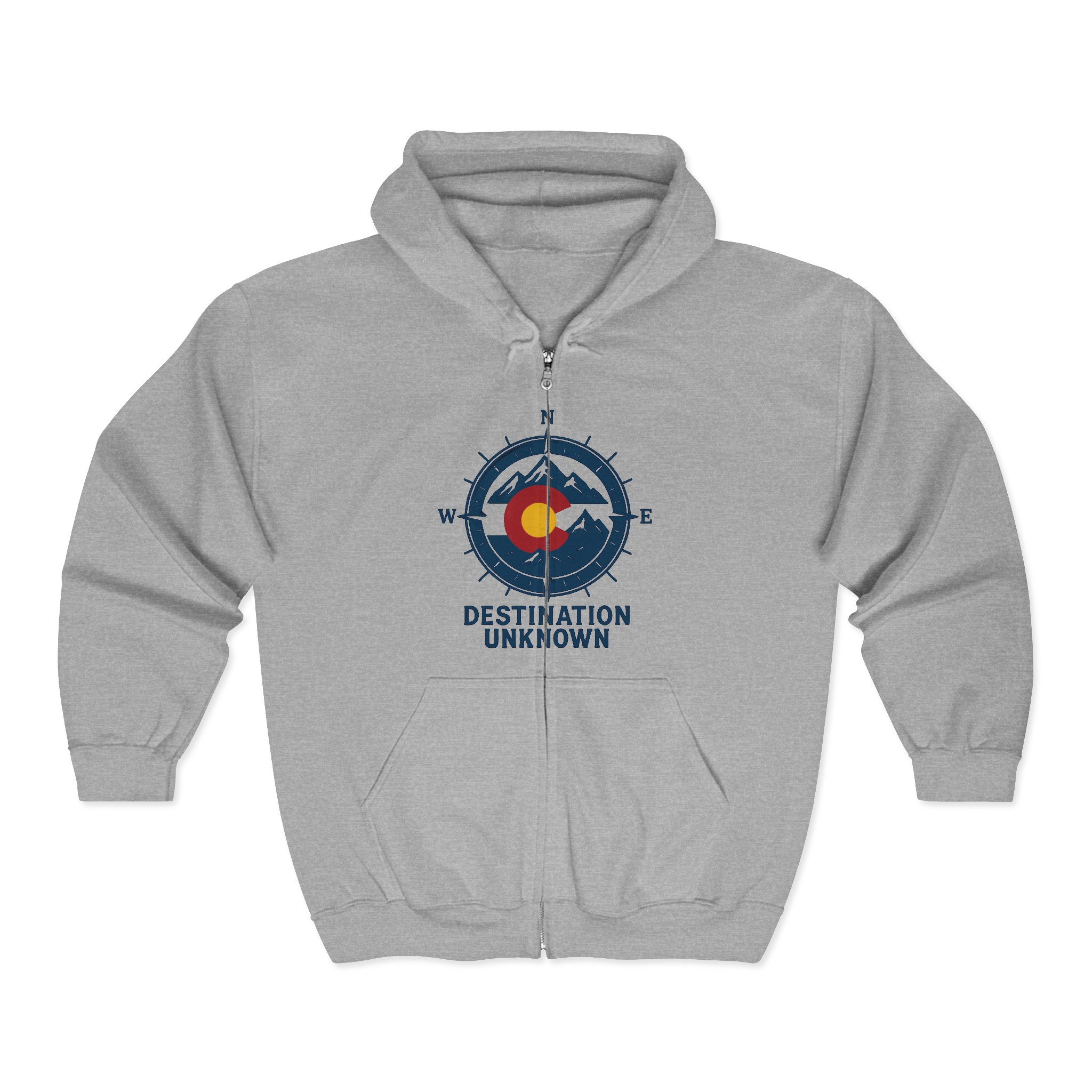 Destination Unknown Colorado Full Zip Hoodie - Colorado Collection - Destination Unknown - Image 2
