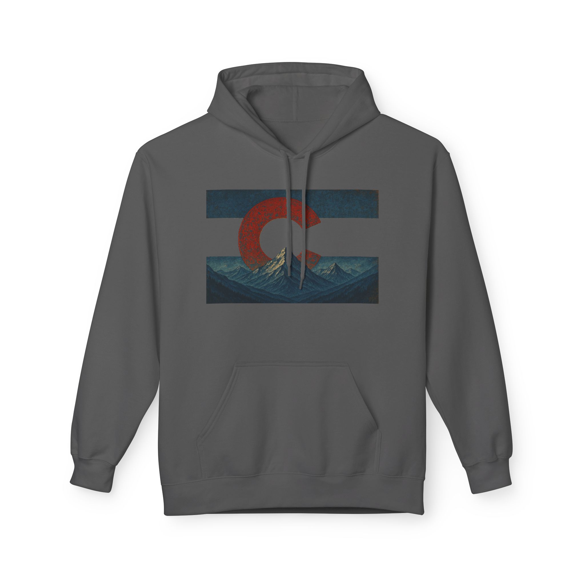 Colorado Flag Distressed Hoodie - Colorado Collection - Destination Unknown - Image 38