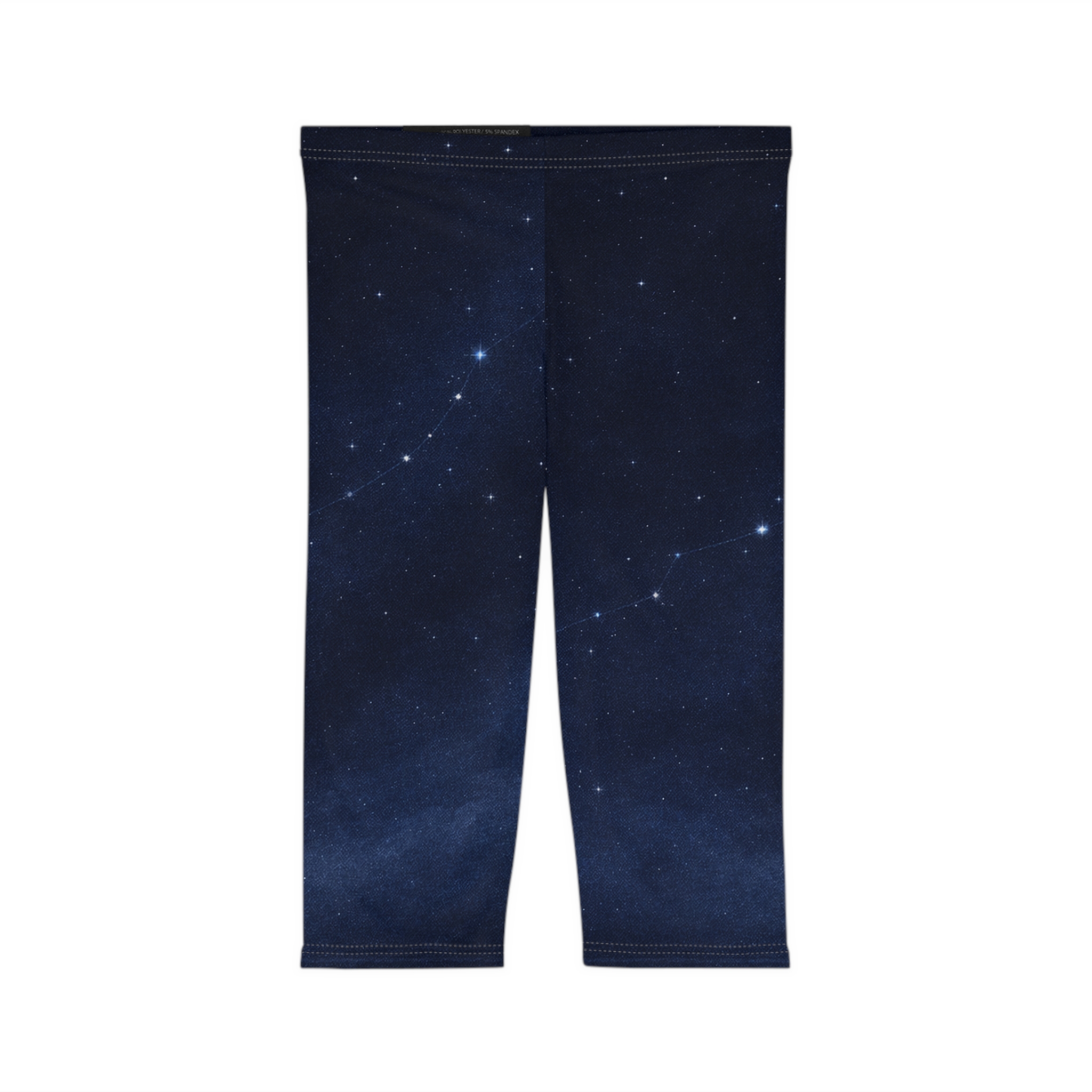 Starlit Passage - Women’s Capri Leggings - Lost Horizons - Destination Unknown - Image 2