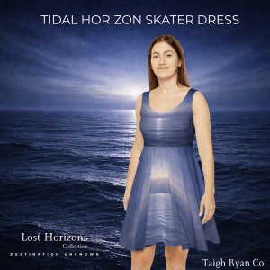 Tidal Horizon Skater Dress - Lost Horizons Collection - Destination Unknown