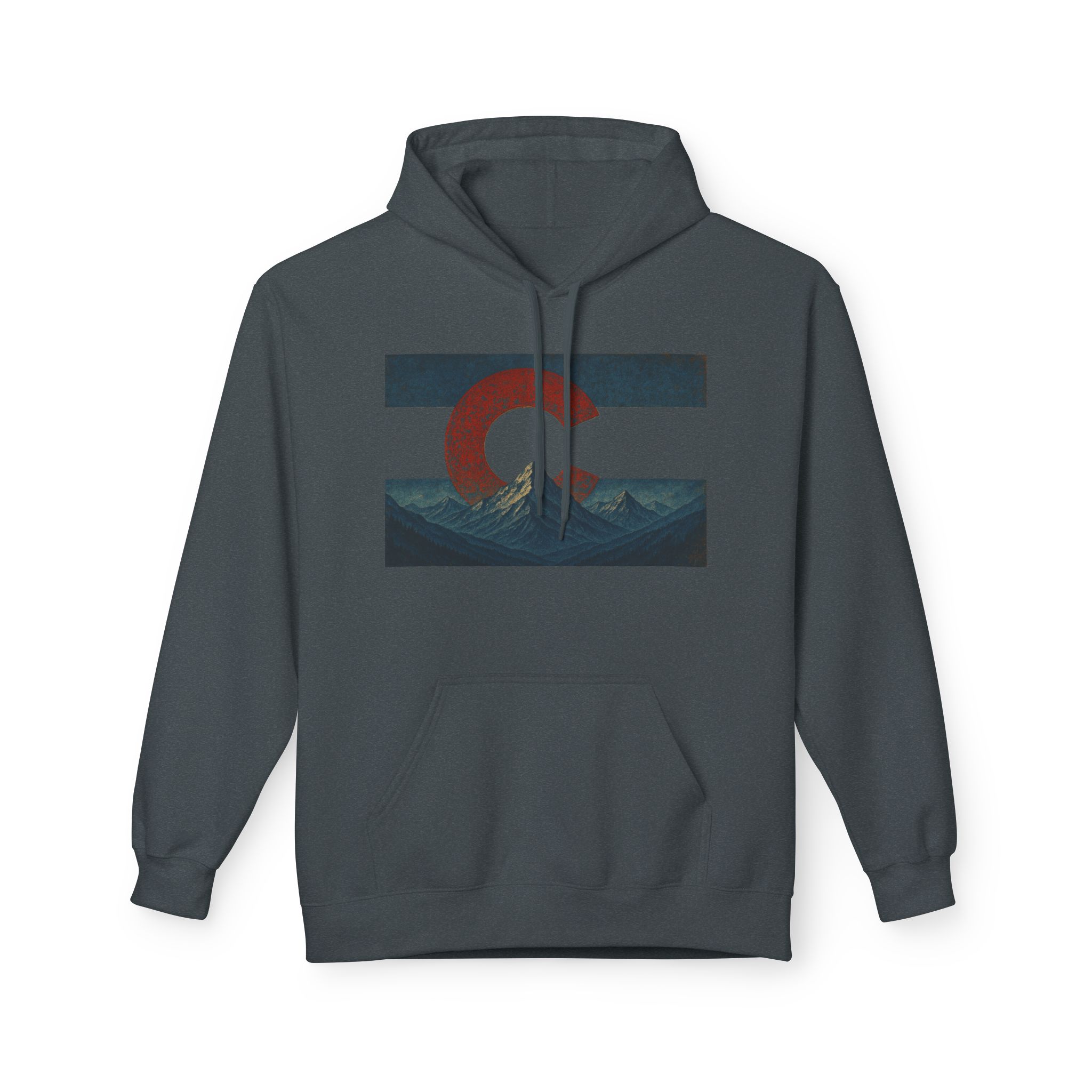 Colorado Flag Distressed Hoodie - Colorado Collection - Destination Unknown - Image 20