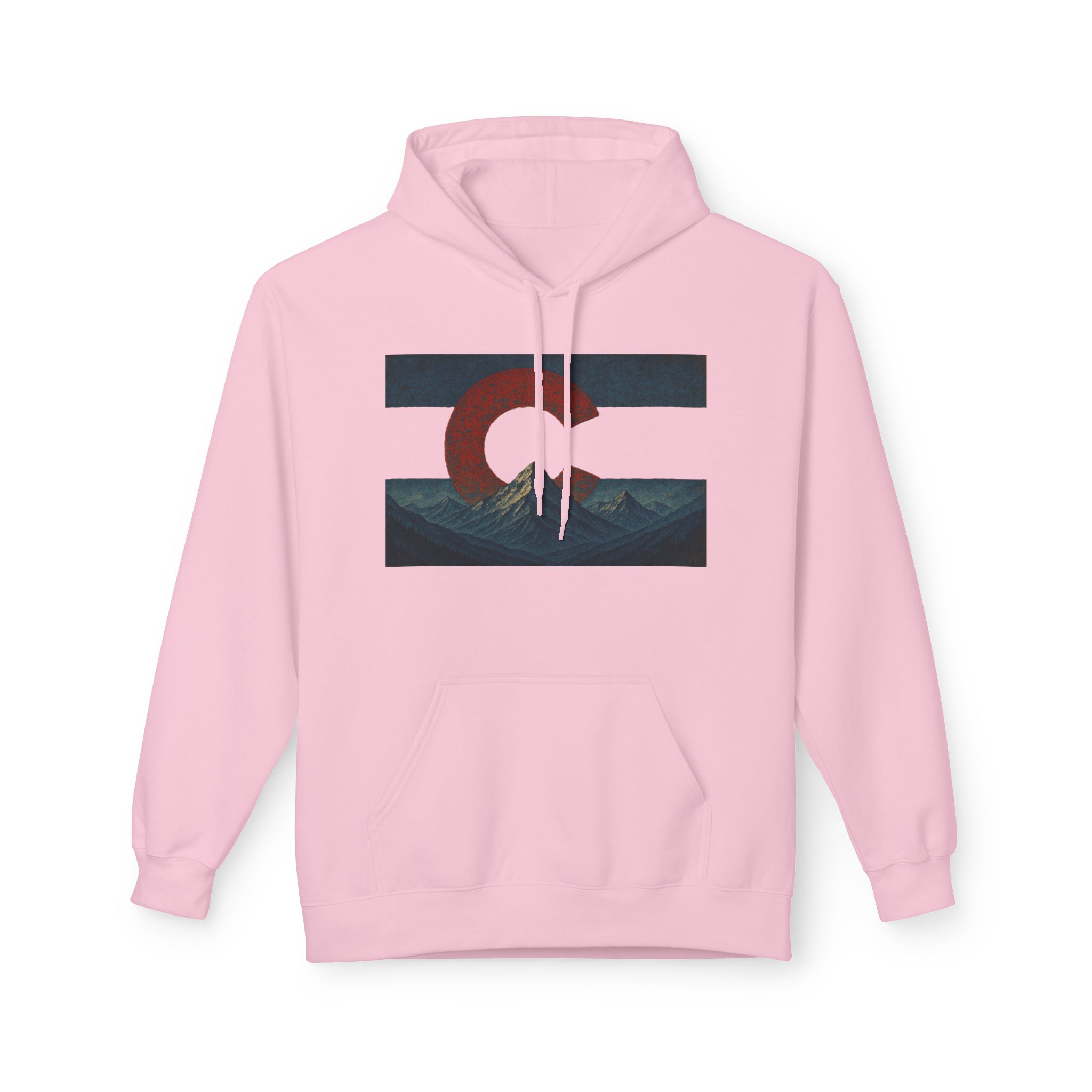 Colorado Flag Distressed Hoodie - Colorado Collection - Destination Unknown - Image 44