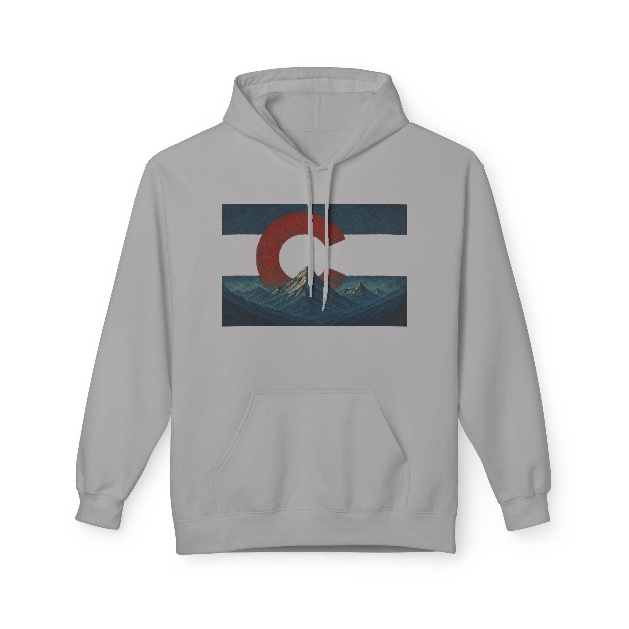 Colorado Flag Distressed Hoodie - Colorado Collection - Destination Unknown - Image 8