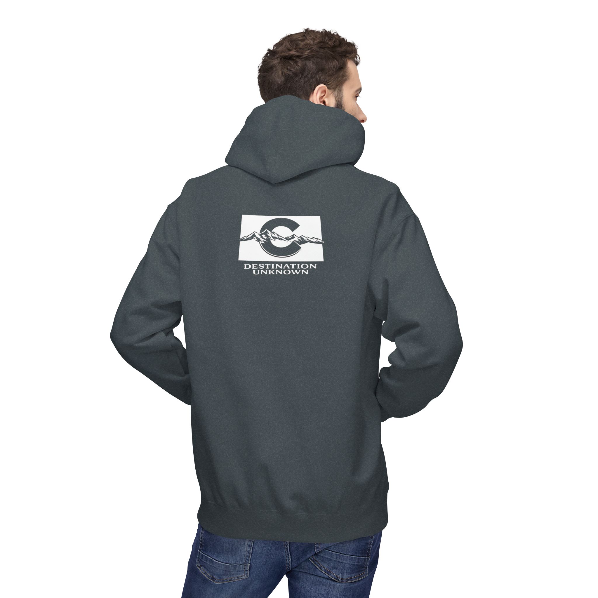 Colorado Flag Distressed Hoodie - Colorado Collection - Destination Unknown - Image 25