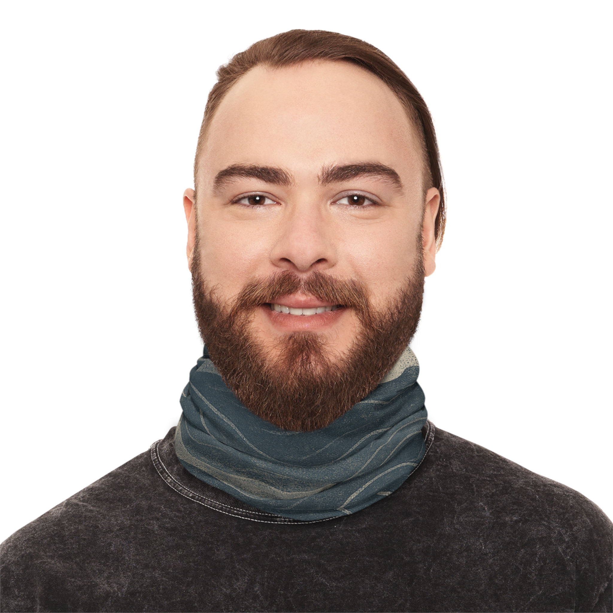Coastal Drift – Winter Neck Gaiter with Drawstring – Lost Horizons Collection - Destination Unknown - Image 13