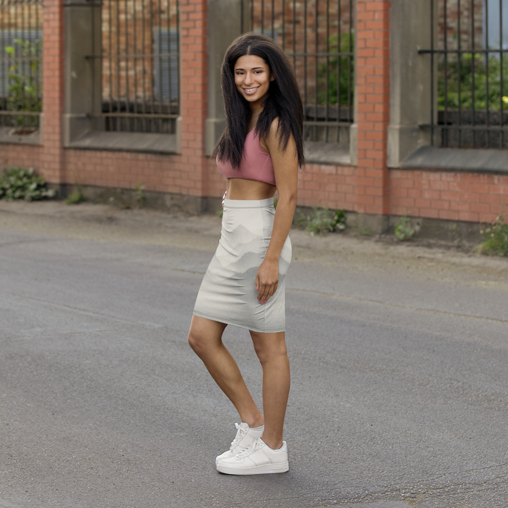Into the Mist Pencil Skirt - Lost Horizons Collection - Destination Unknown - Image 6