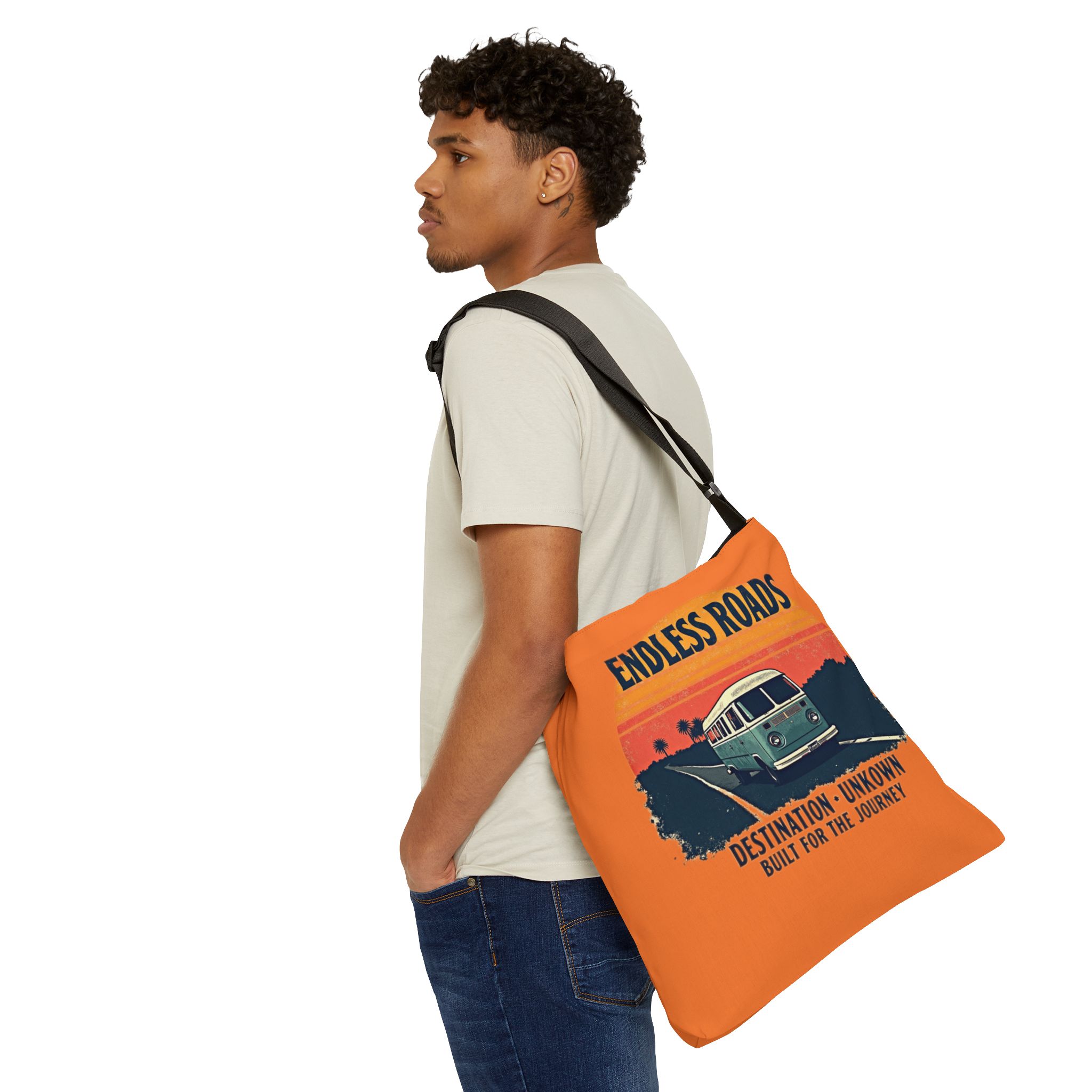 Endless Roads Adjustable Tote Bag - Lost Horizons Collection - Destination Unknown - Image 6