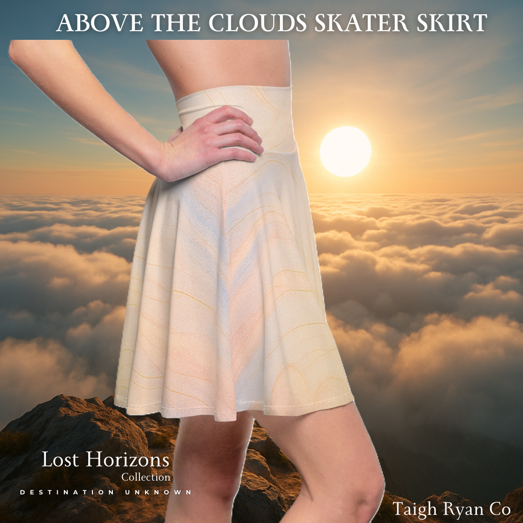 Above the Clouds Skater Skirt - Lost Horizons Collection - Destination Unknown