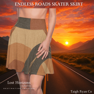 Endless Roads Skater Skirt - Lost Horizons Collection - Destination Unknown