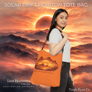 Solar Drift Horizon Adjustable Tote Bag - Lost Horizons Collection - Destination Unknown