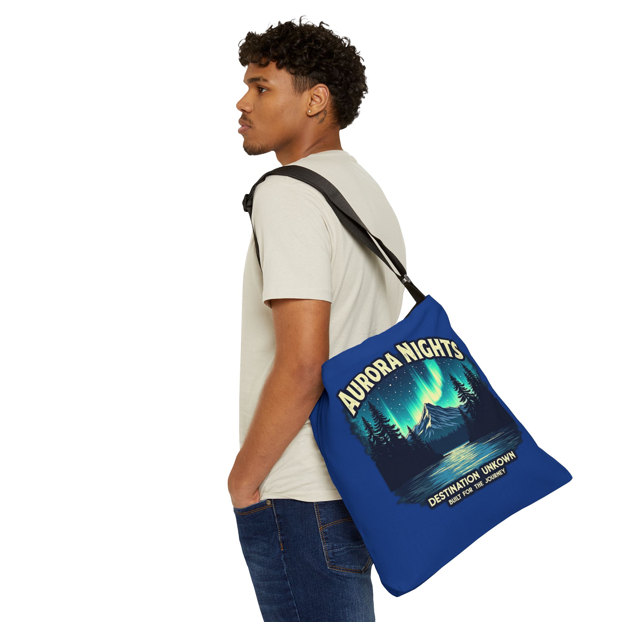 Aurora Nights - Lost Horizons Collection - Destination Unknown Adjustable Tote Bag - Image 2