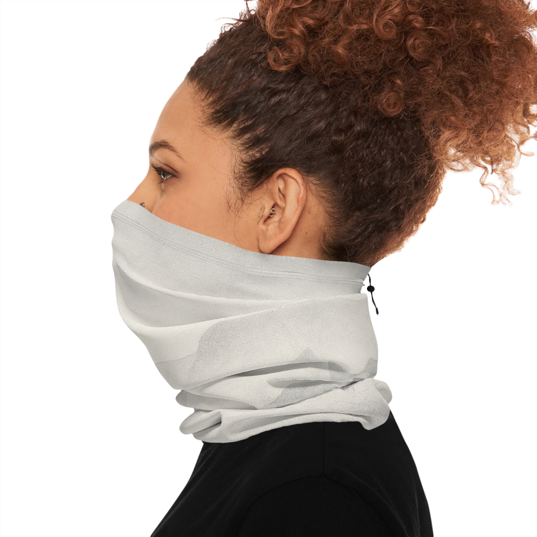 Into the Mist – Winter Neck Gaiter with Drawstring – Lost Horizons – Destination Unknown - Image 7