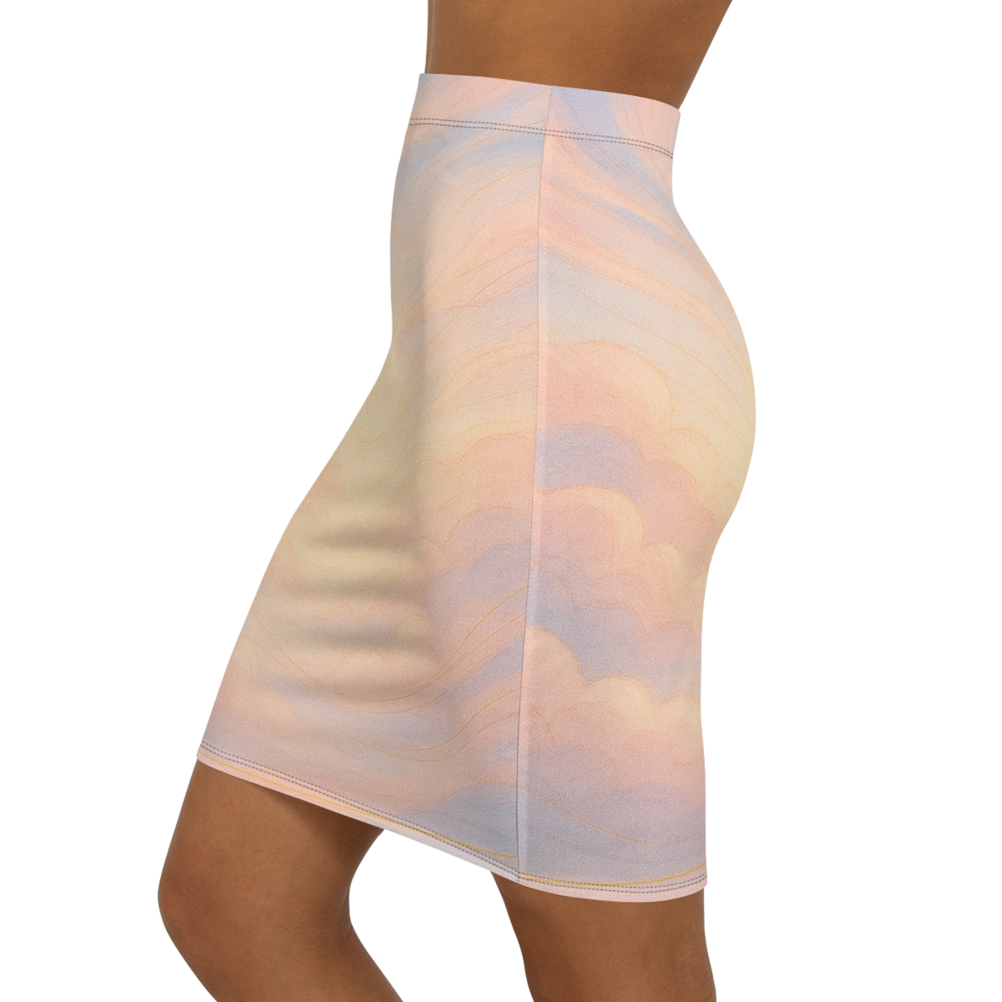 Above the Clouds Pencil Skirt - Lost Horizons Collection - Destination Unknown - Image 4
