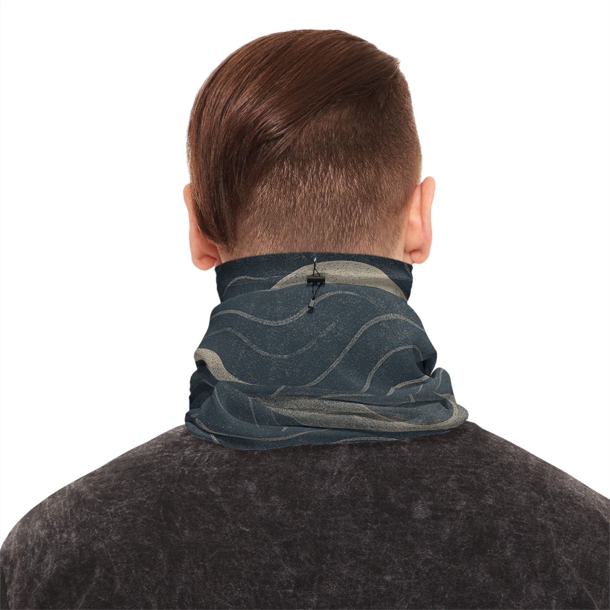 Coastal Drift – Winter Neck Gaiter with Drawstring – Lost Horizons Collection - Destination Unknown - Image 10