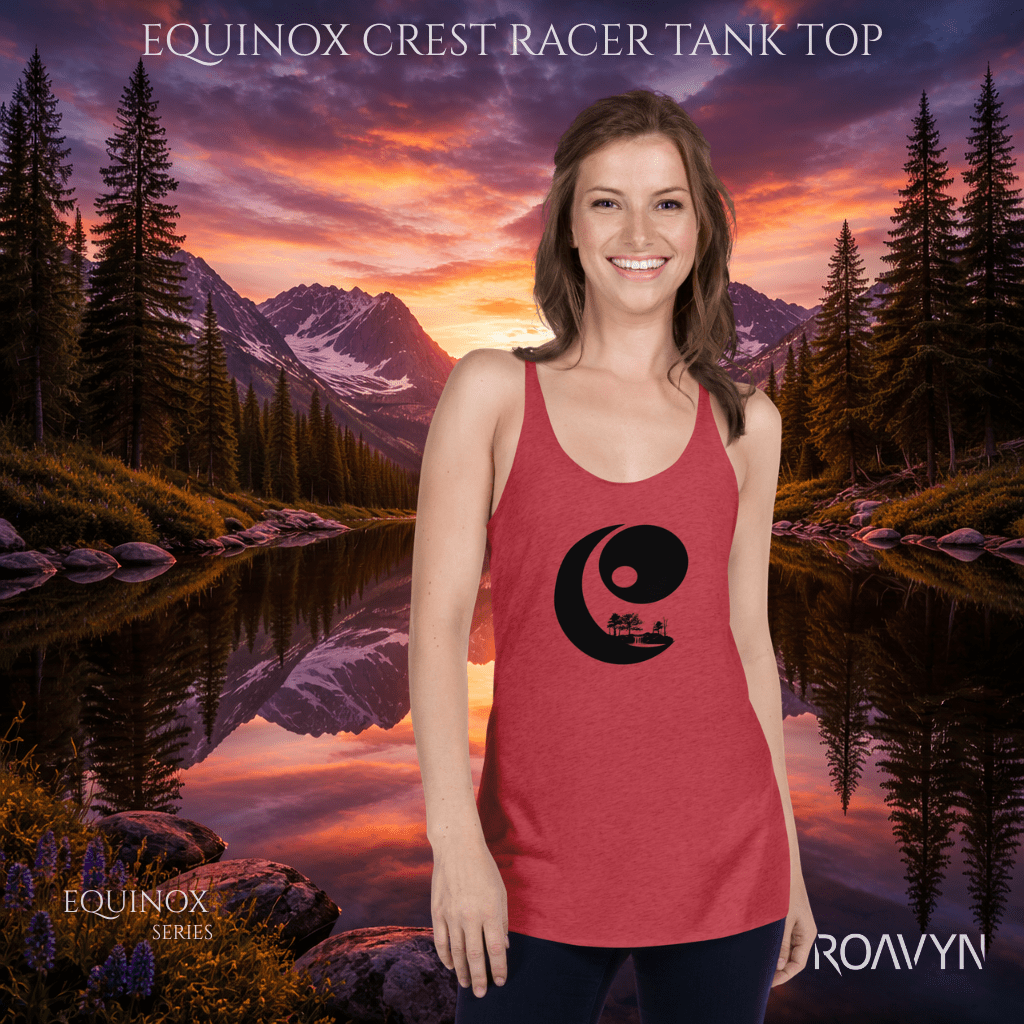 Equinox Crest Racer Tank Top - Equinox Series - ROAVYN