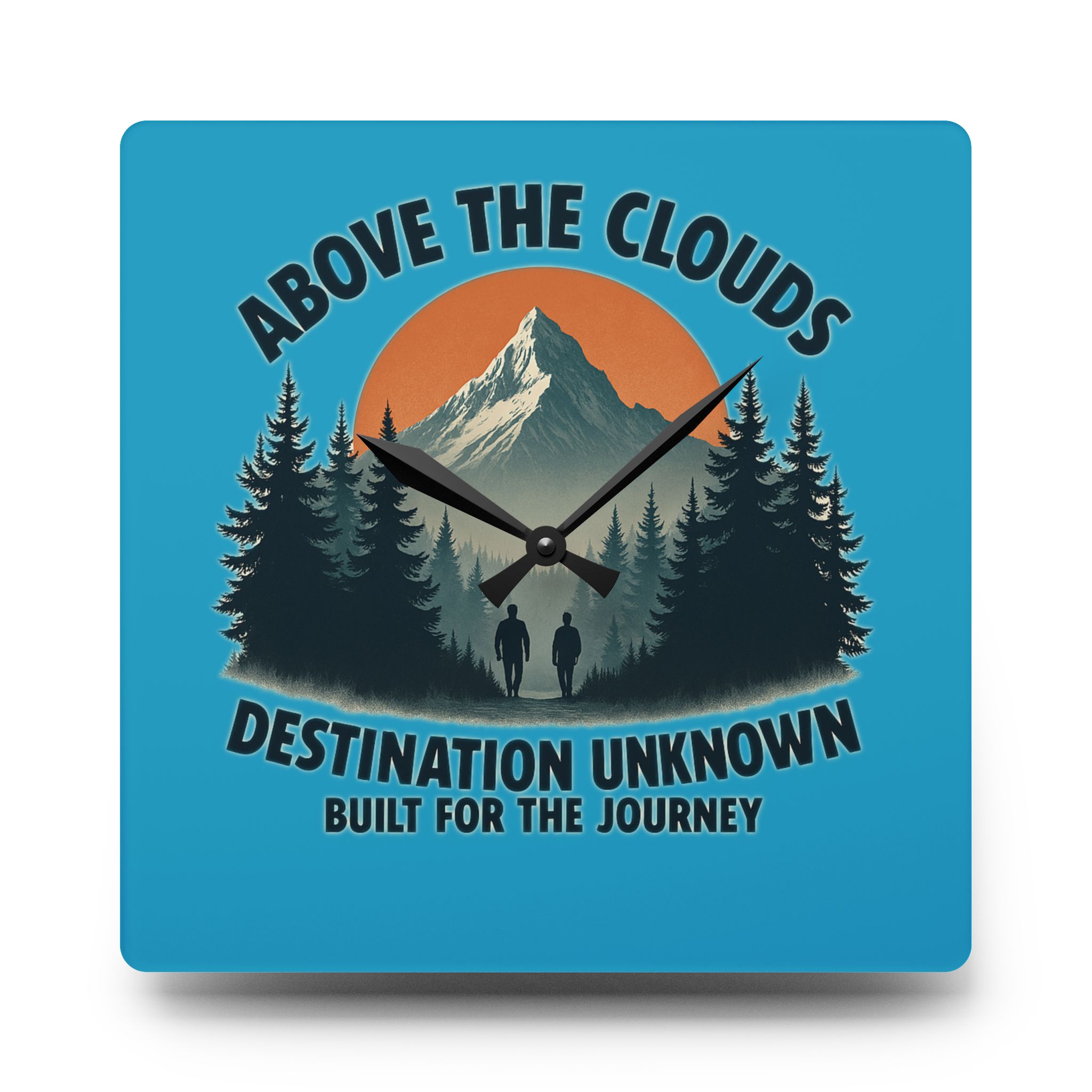Above the Clouds Acrylic Wall Clock - Lost Horizons Collection - Destination Unknown - Travel-Inspired Wall Décor by Taigh Ryan Co - Image 10
