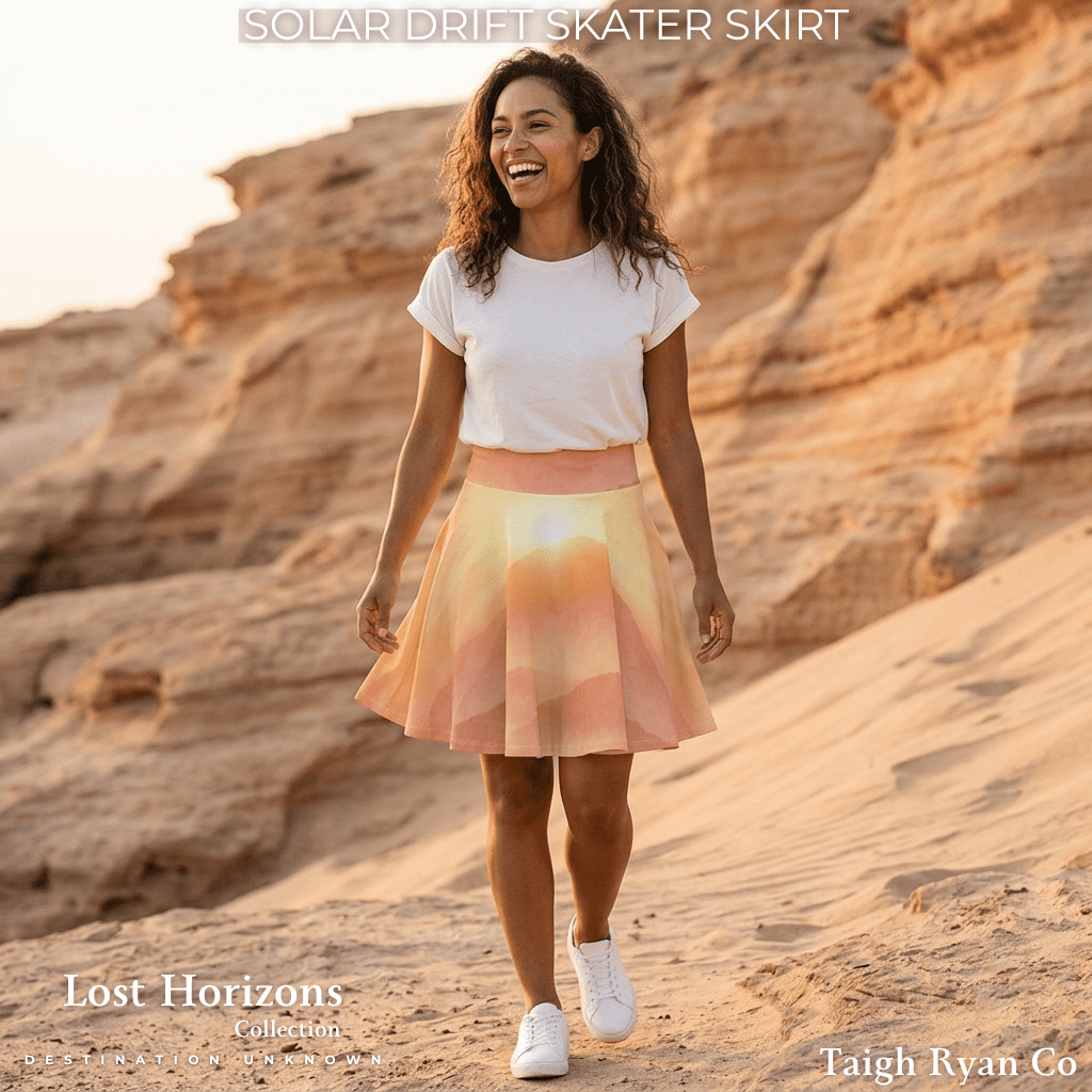 Solar Drift Skater Skirt - Lost Horizons Collection - Destination Unknown