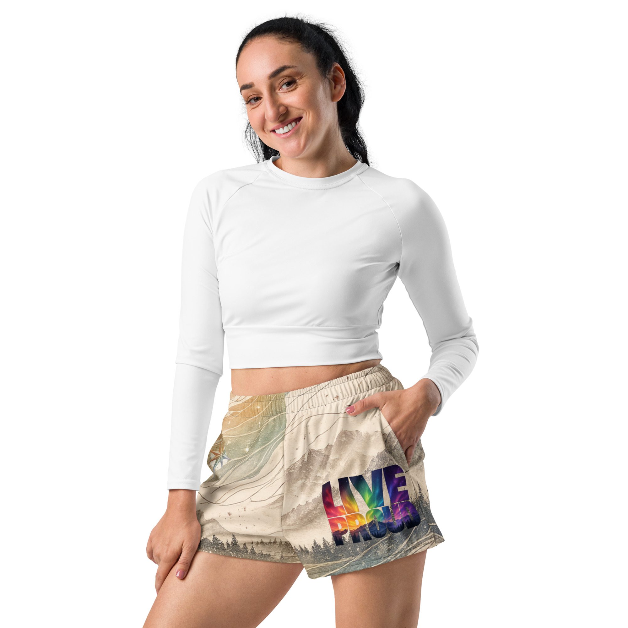 Live Proud Athletic Shorts - Pride Collection - Destination Unknown - Image 8
