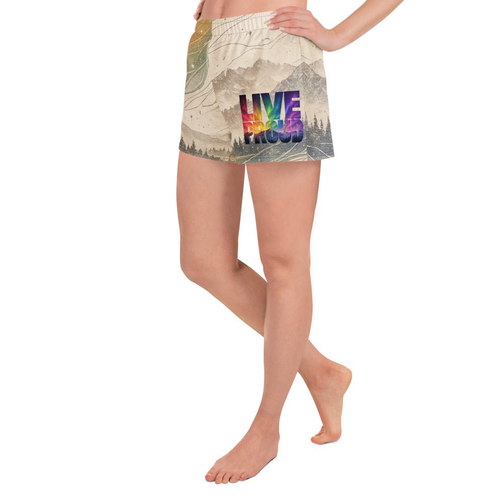 Live Proud Athletic Shorts - Pride Collection - Destination Unknown - Image 14