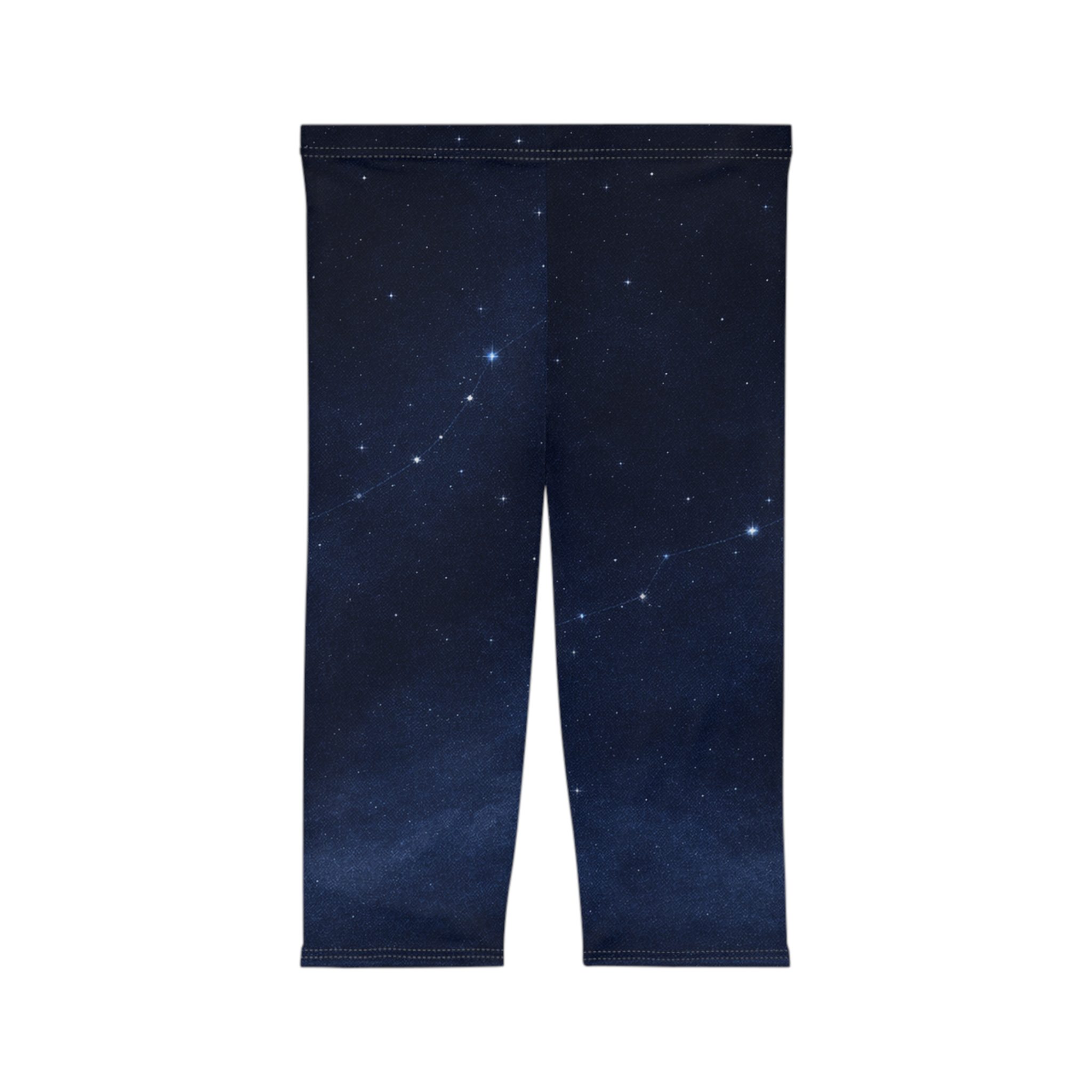 Starlit Passage - Women’s Capri Leggings - Lost Horizons - Destination Unknown - Image 4