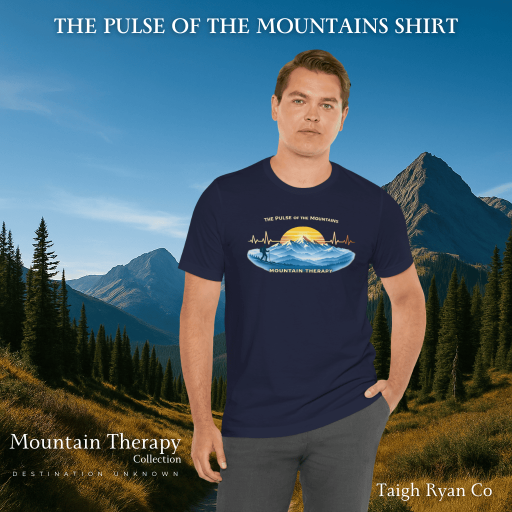 The Pulse of the Mountains Tee - Mountain Therapy Collection - Destination Unknown