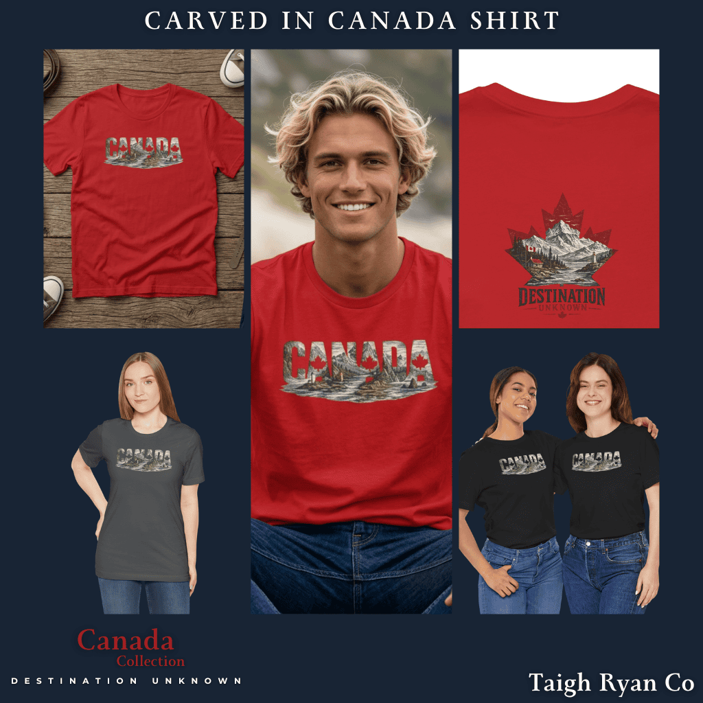Carved in Canada Shirt - Canada Collection - Destination Unknown - Image 74