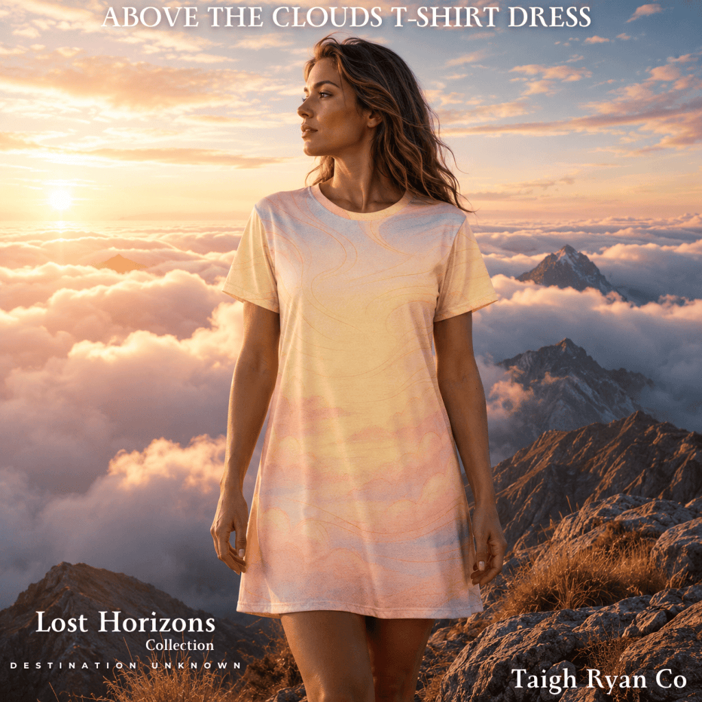 Above the Clouds - T-Shirt Dress - Lost Horizons - Destination Unknown