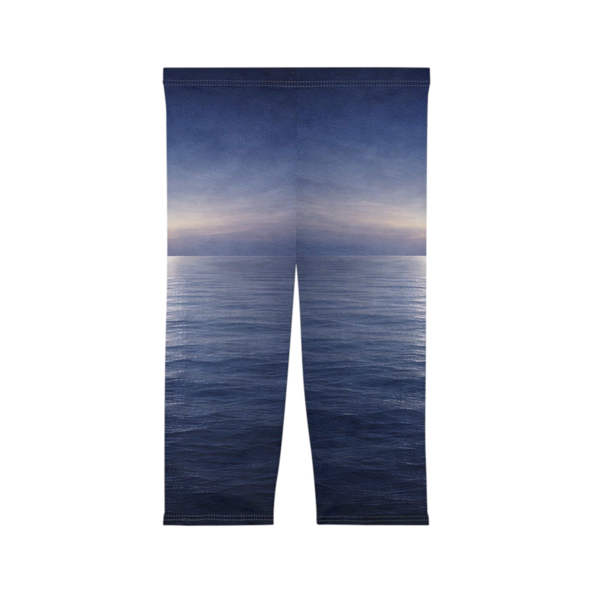 Tidal Horizon - Women’s Capri Leggings - Lost Horizons - Destination Unknown - Image 4