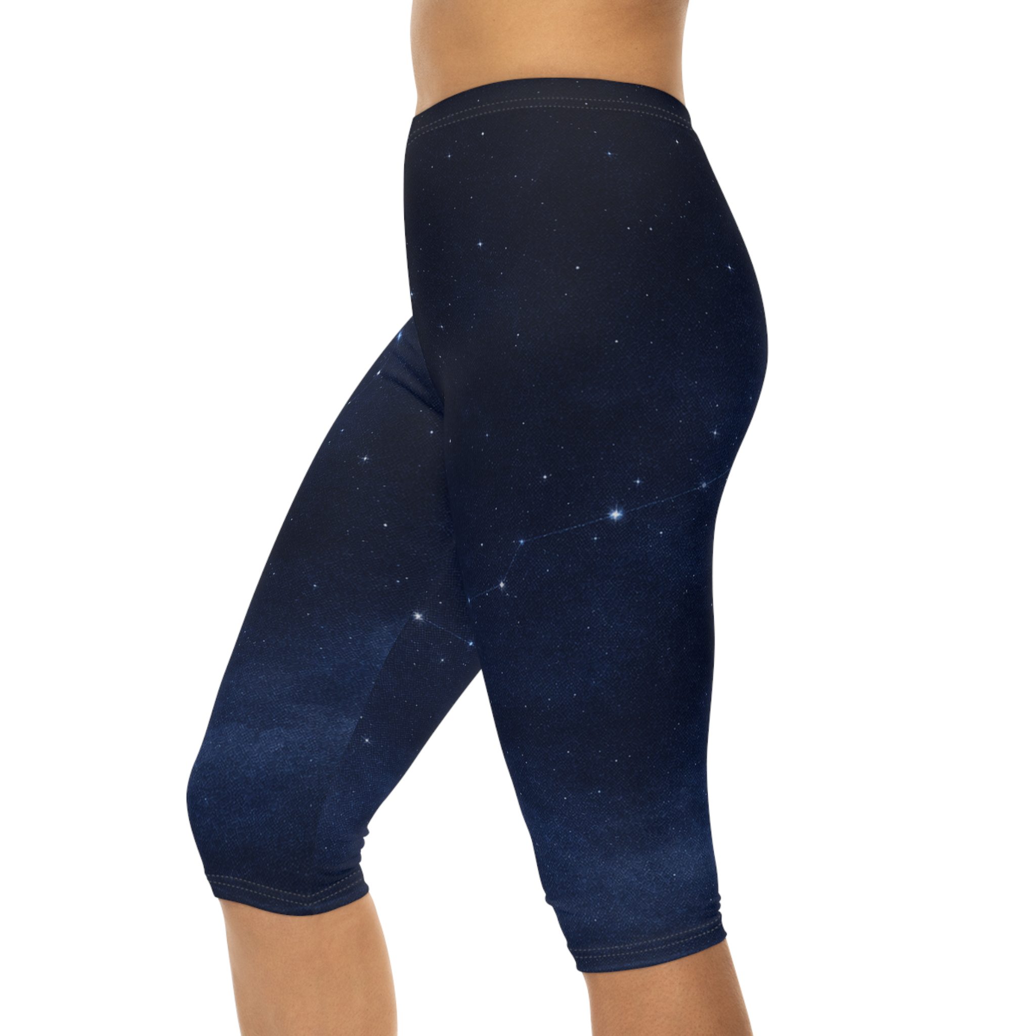 Starlit Passage - Women’s Capri Leggings - Lost Horizons - Destination Unknown - Image 8