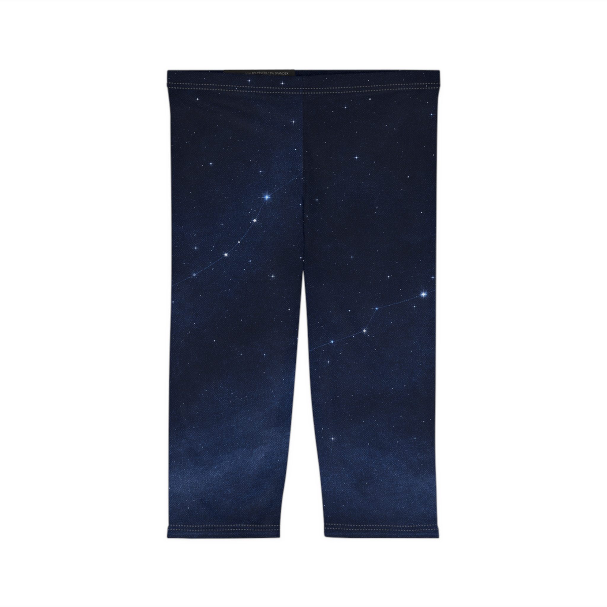 Starlit Passage - Women’s Capri Leggings - Lost Horizons - Destination Unknown - Image 3
