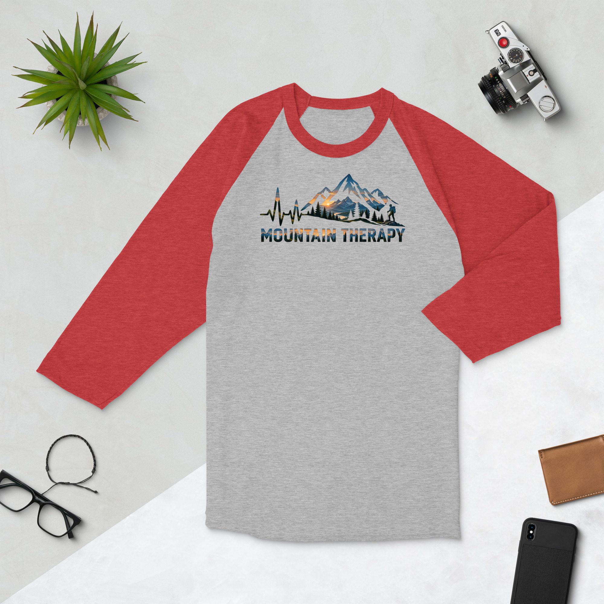 Mountain Therapy Raglan Shirt - Mountain Therapy - Destination Unknown - Image 43