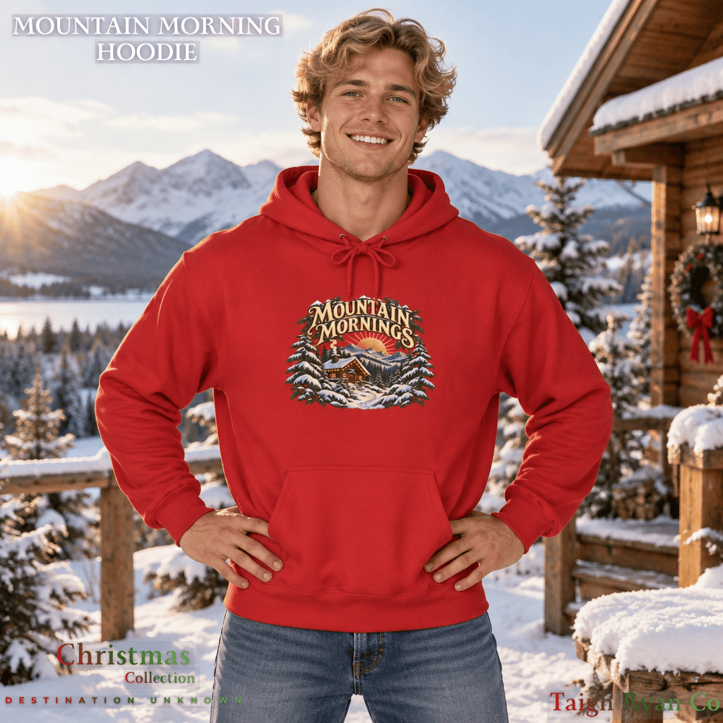 Mountain Mornings Hoodie - Christmas Collection - Built for the Journey