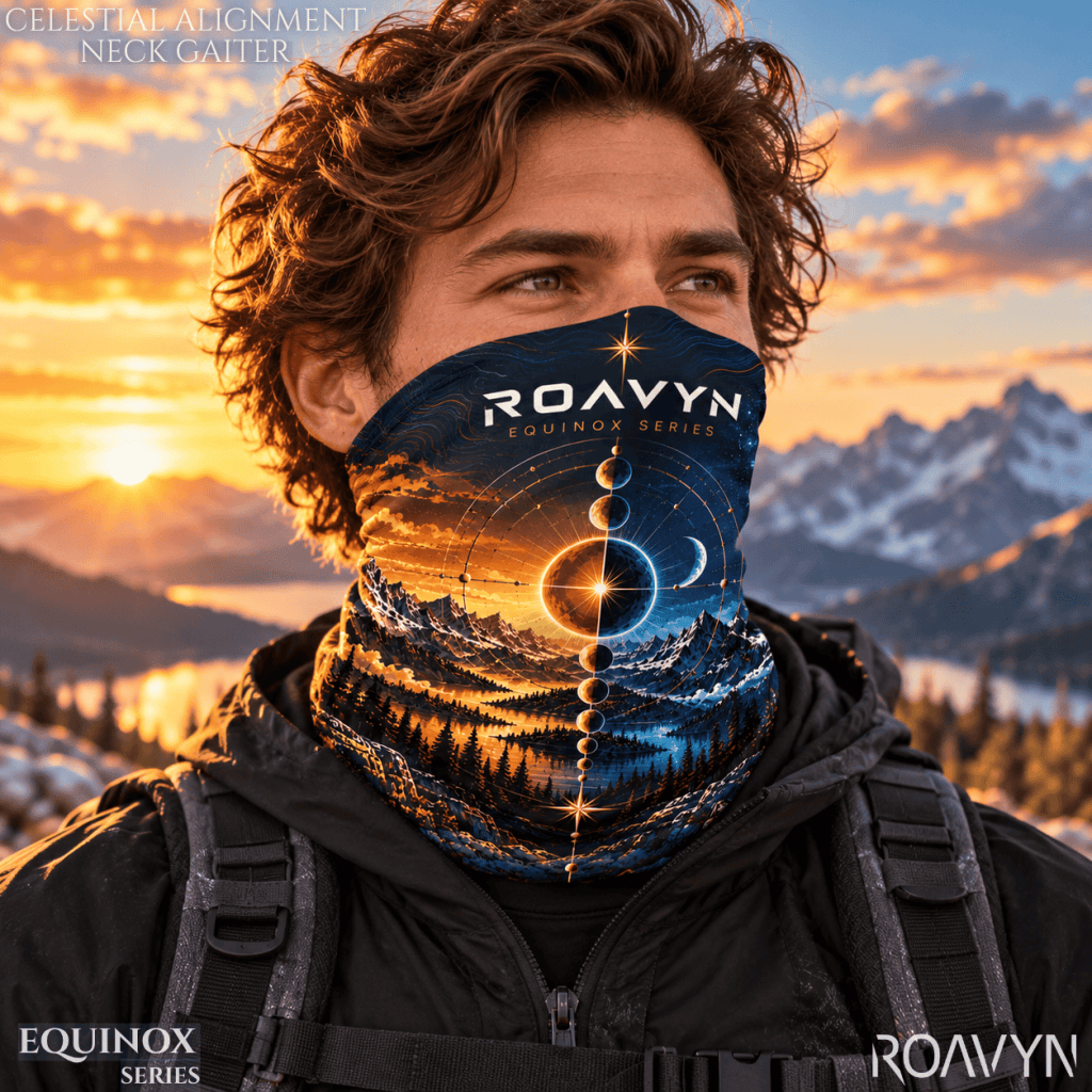 Celestial Alignment Neck Gaiter - Equinox Series - ROAVYN